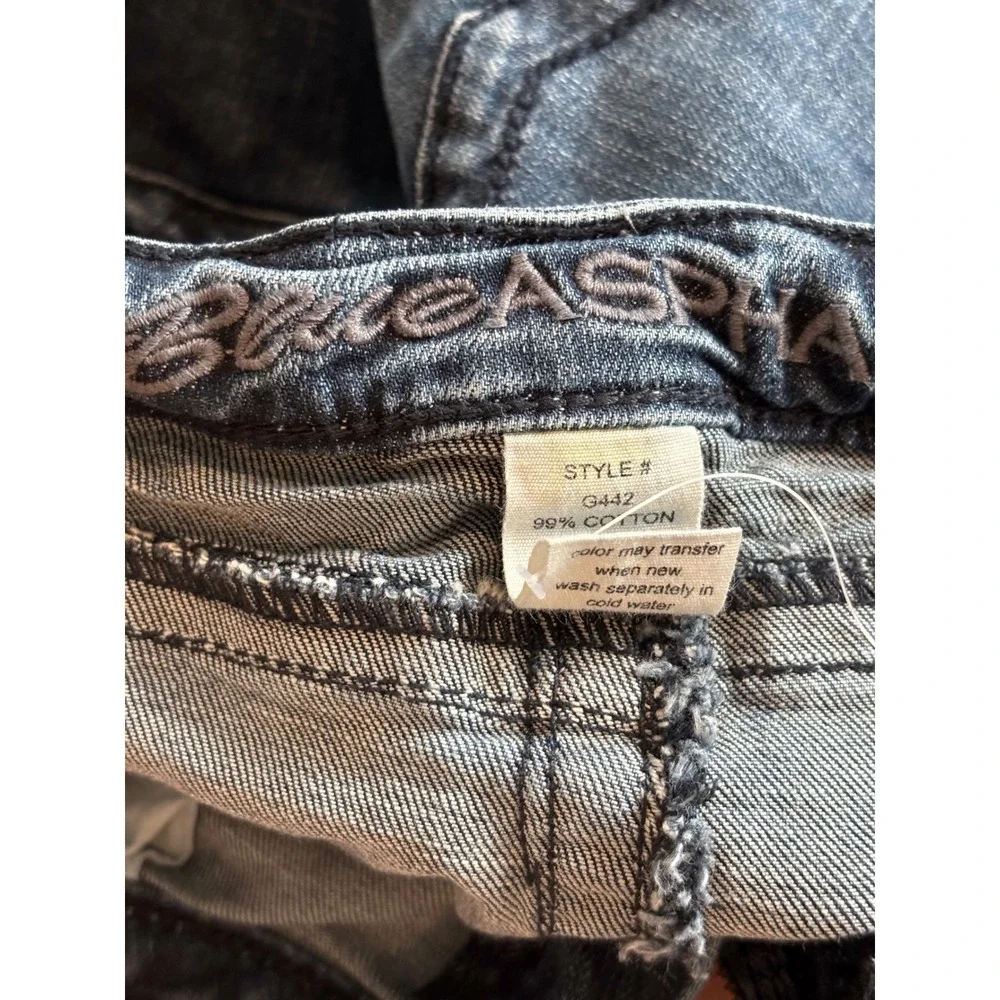 Blue Asphalt Womens Flare Jeans Medium Wash Low Rise Size 11 Style G442 - Picture 7 of 7
